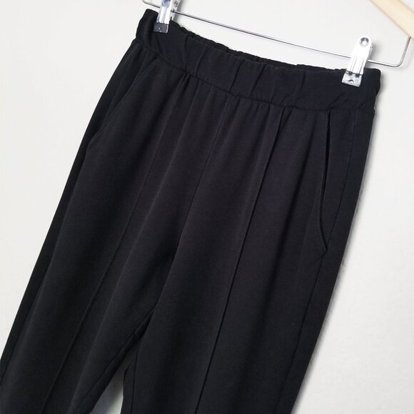 Alo Yoga Black Propel Jogger Zip Hem Sweatpant Black Center Seam Ultra Soft S - Picture 5 of 15